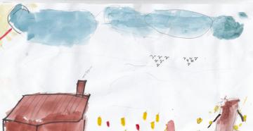 Рисование на тему осень в детскому саду Золотая осень рисунок в детский сад поэтапно
